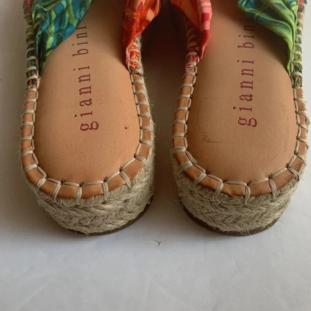 Gianni Bini Knot Espadrilles Wedge Women’s Sandals Sz 5.5 New - Picture 11 of 11